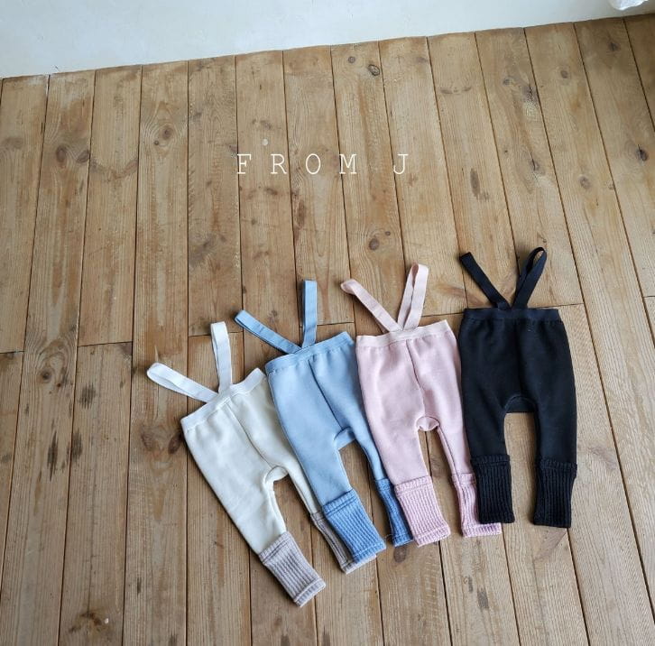 FROM J - Korean Children Fashion - #Kfashion4kids - Bebe Banding Dungarees Leggings - 10