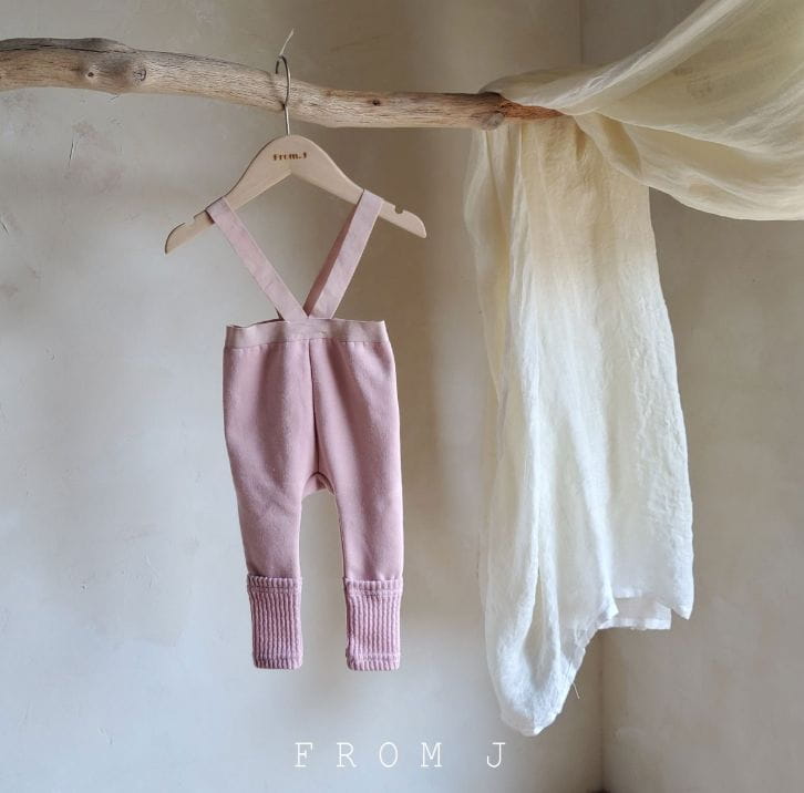 FROM J - Korean Children Fashion - #Kfashion4kids - Bebe Banding Dungarees Leggings - 2
