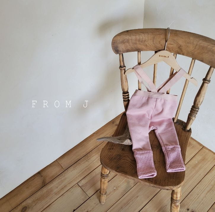 FROM J - Korean Children Fashion - #Kfashion4kids - Bebe Banding Dungarees Leggings - 6
