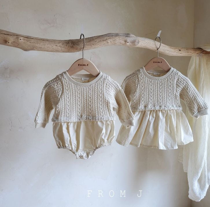 FROM J - Korean Children Fashion - #Kfashion4kids - Twist Bodysuit Boy - 12