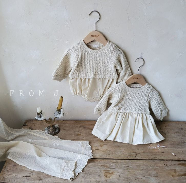 FROM J - Korean Children Fashion - #Kfashion4kids - Twist One-piece Bodysuit Girl - 2