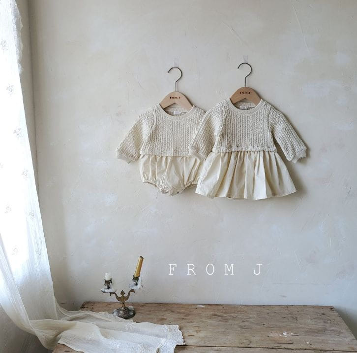 FROM J - Korean Children Fashion - #Kfashion4kids - Twist One-piece Bodysuit Girl - 4