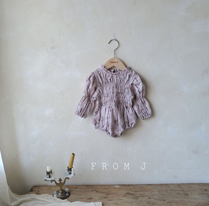 FROM J - Korean Children Fashion - #Kfashion4kids - Emily Smocked Bodysuit - 11