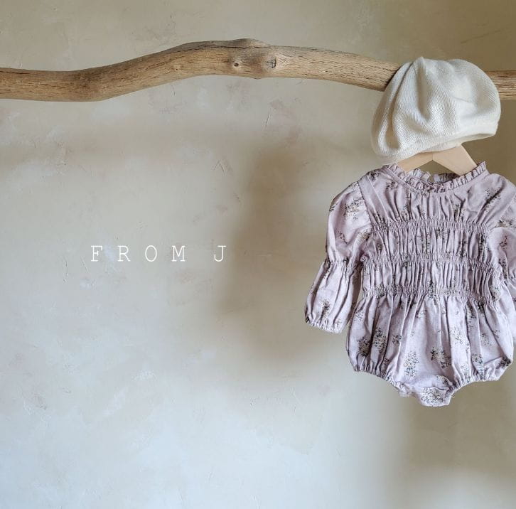 FROM J - Korean Children Fashion - #Kfashion4kids - Emily Smocked Bodysuit - 4