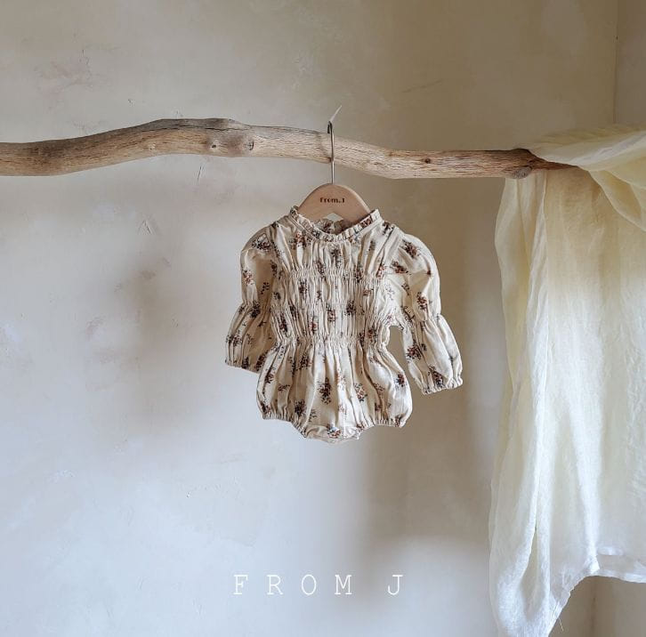 FROM J - Korean Children Fashion - #Kfashion4kids - Emily Smocked Bodysuit - 5