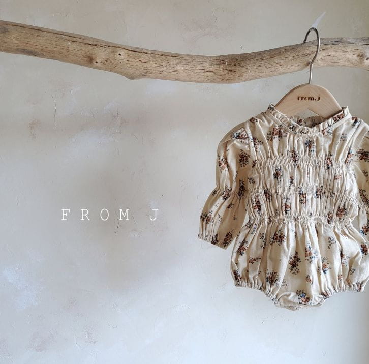 FROM J - Korean Children Fashion - #Kfashion4kids - Emily Smocked Bodysuit - 6