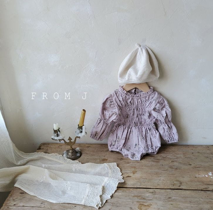 FROM J - Korean Children Fashion - #Kfashion4kids - Emily Smocked Bodysuit - 9