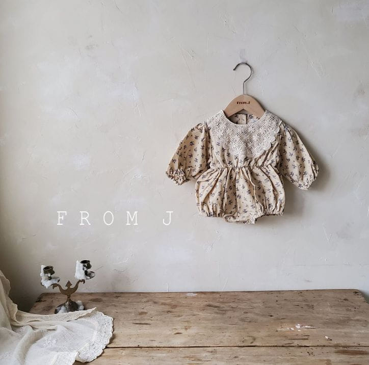 FROM J - Korean Children Fashion - #Kfashion4kids - Motive Flower Bodysuit