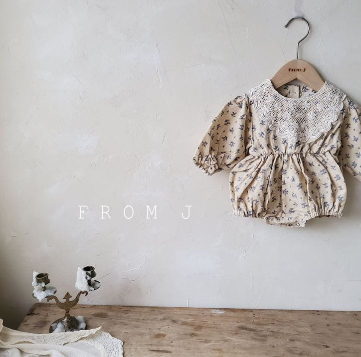 FROM J - Korean Children Fashion - #Kfashion4kids - Motive Flower Bodysuit - 2