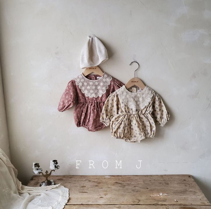 FROM J - Korean Children Fashion - #Kfashion4kids - Motive Flower Bodysuit - 7