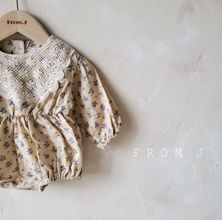 FROM J - Korean Children Fashion - #Kfashion4kids - Motive Flower Bodysuit - 8