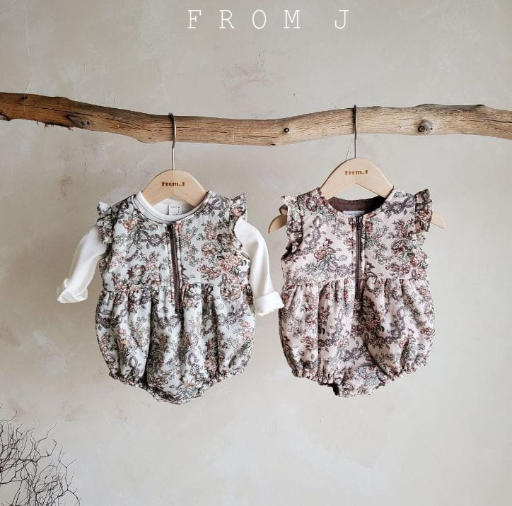 FROM J - Korean Children Fashion - #Kfashion4kids - Bouquet Flower Bonding Bodysuit
