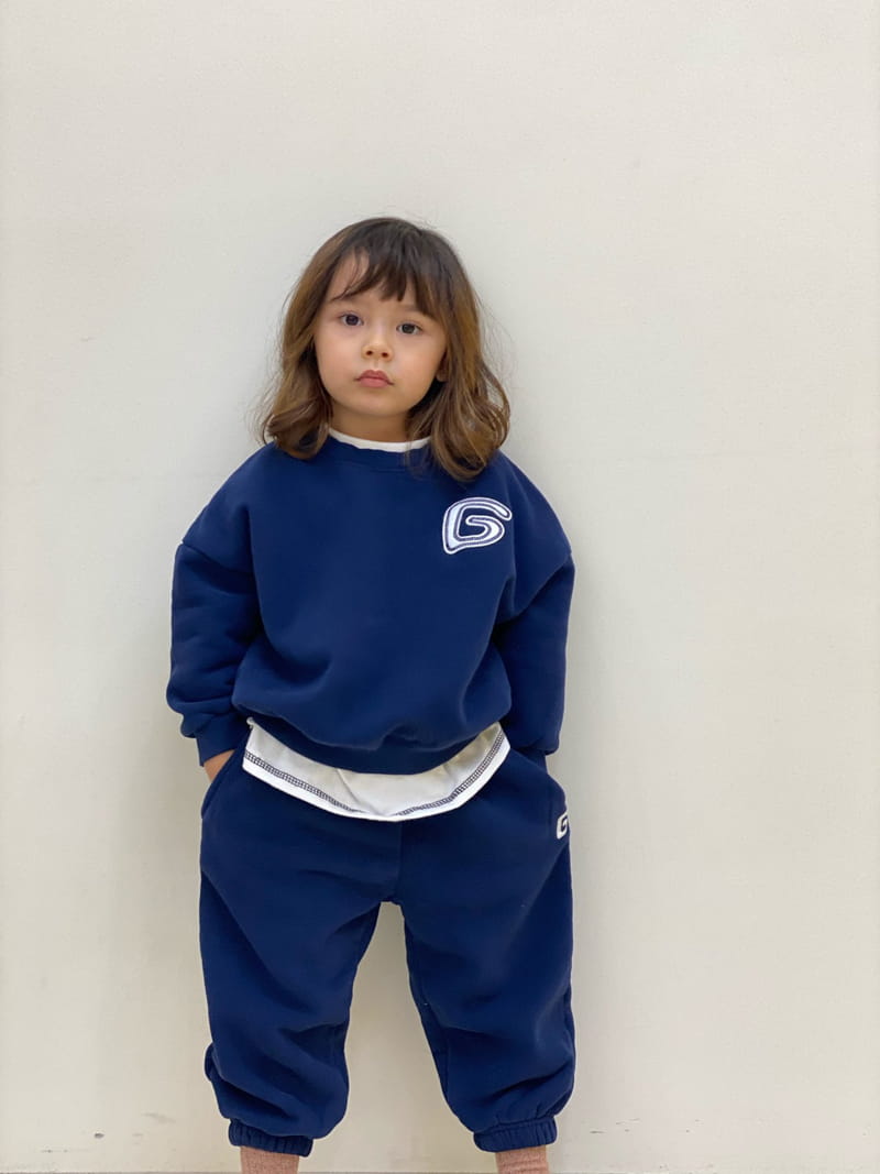 GARDEN - Korean Children Fashion - #Kfashion4kids - G Patch Top Bottom Set