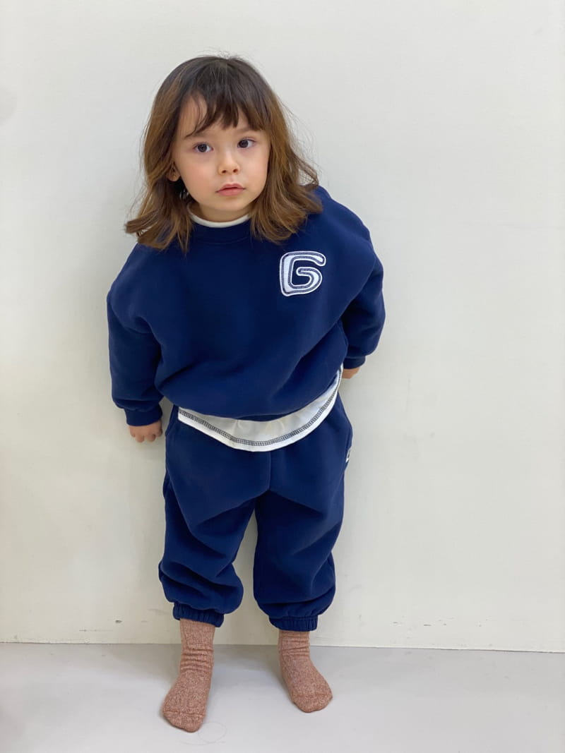 GARDEN - Korean Children Fashion - #Kfashion4kids - G Patch Top Bottom Set - 2