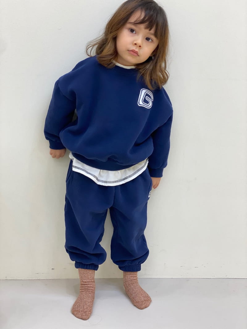 GARDEN - Korean Children Fashion - #Kfashion4kids - G Patch Top Bottom Set - 5