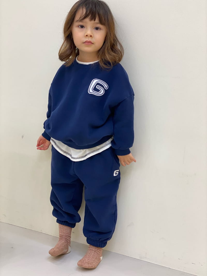 GARDEN - Korean Children Fashion - #Kfashion4kids - G Patch Top Bottom Set - 6