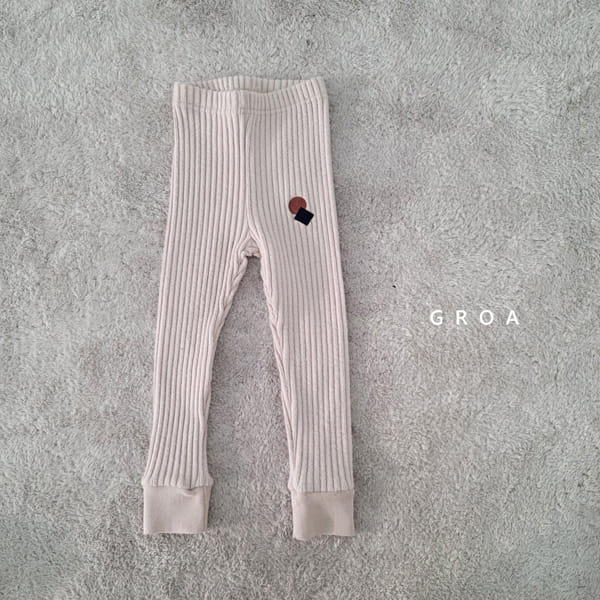 GROA - Korean Children Fashion - #Kfashion4kids - Square Rib Leggings