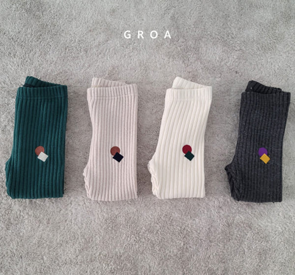 GROA - Korean Children Fashion - #Kfashion4kids - Square Rib Leggings - 12