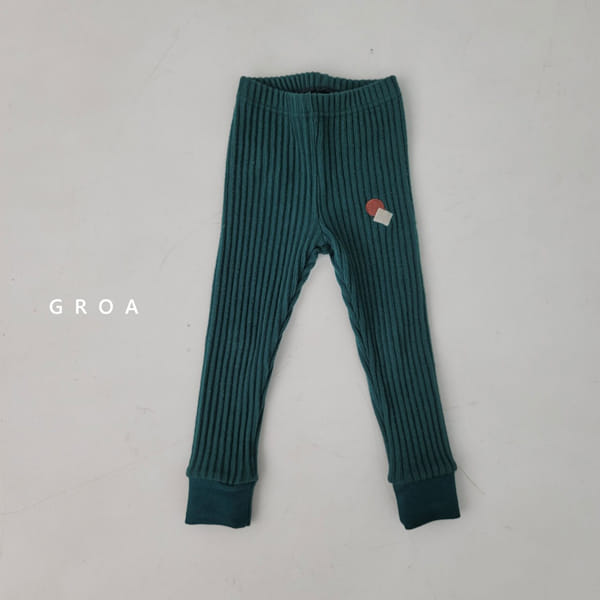 GROA - Korean Children Fashion - #Kfashion4kids - Square Rib Leggings - 2