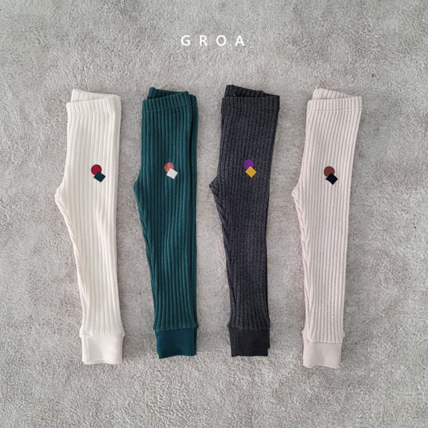 GROA - Korean Children Fashion - #Kfashion4kids - Square Rib Leggings - 9