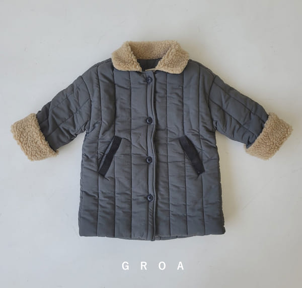GROA - Korean Children Fashion - #Kfashion4kids - Long Quilitng Jacket - 3
