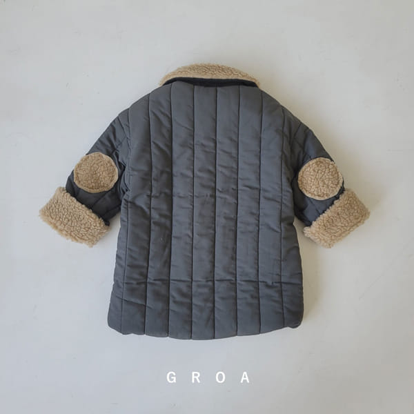 GROA - Korean Children Fashion - #Kfashion4kids - Long Quilitng Jacket - 4