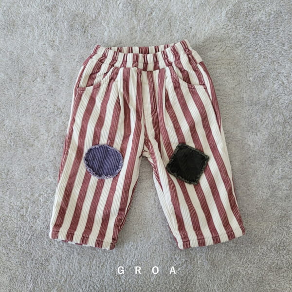GROA - Korean Children Fashion - #Kfashion4kids - Patch Rin Pants - 2