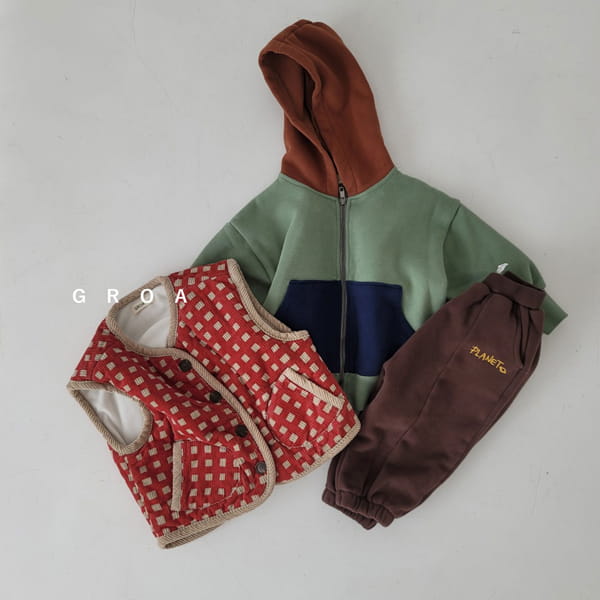 GROA - Korean Children Fashion - #Kfashion4kids - Color Hoody Zip-up - 8