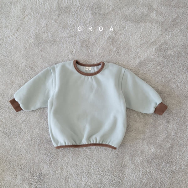 GROA - Korean Children Fashion - #Kfashion4kids - Fleece Piping Sweatshirt