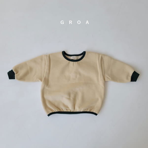 GROA - Korean Children Fashion - #Kfashion4kids - Fleece Piping Sweatshirt - 2