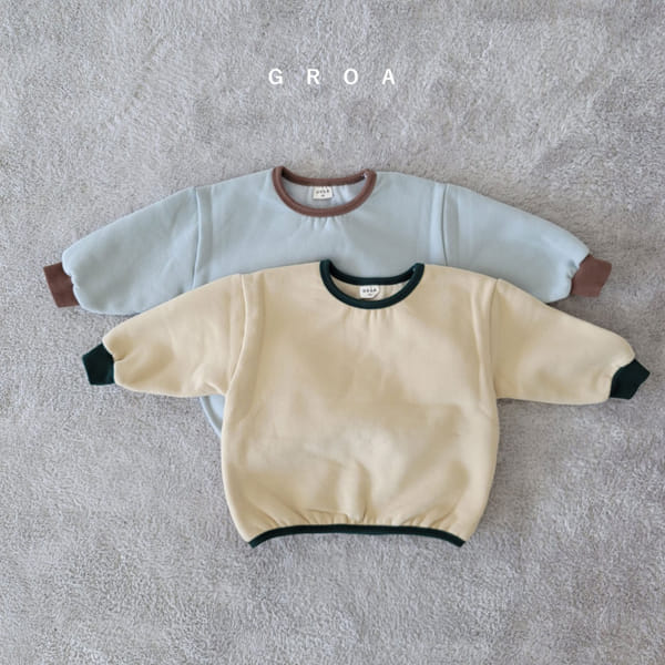 GROA - Korean Children Fashion - #Kfashion4kids - Fleece Piping Sweatshirt - 3