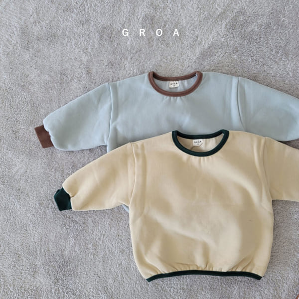 GROA - Korean Children Fashion - #Kfashion4kids - Fleece Piping Sweatshirt - 4