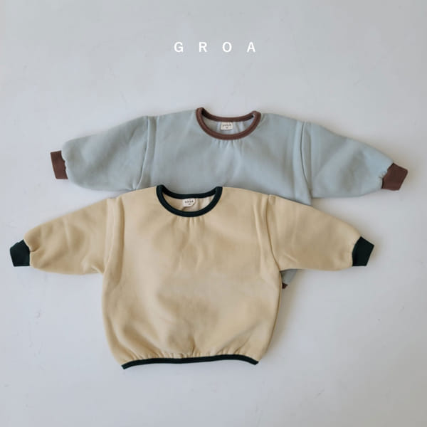 GROA - Korean Children Fashion - #Kfashion4kids - Fleece Piping Sweatshirt - 5