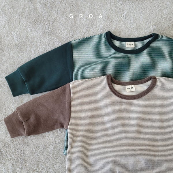 GROA - Korean Children Fashion - #Kfashion4kids - Stripes Color Tee - 6