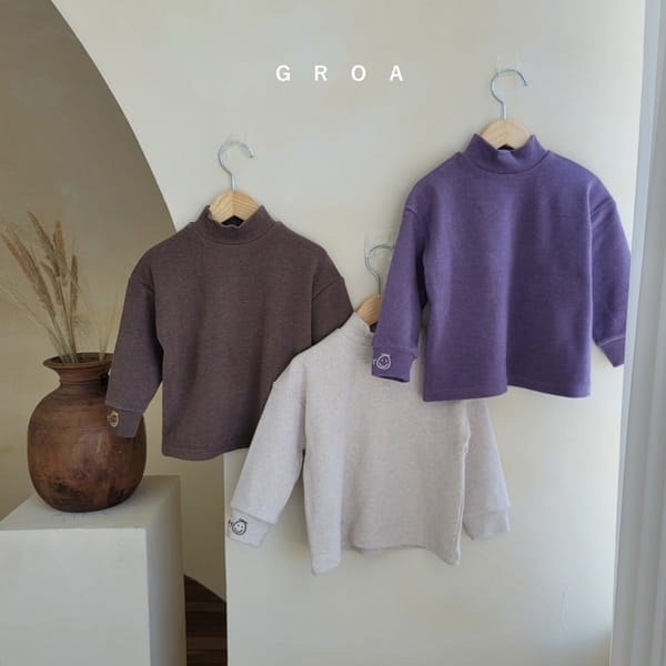 GROA - Korean Children Fashion - #Kfashion4kids - Smile Half Turtleneck Tee - 10