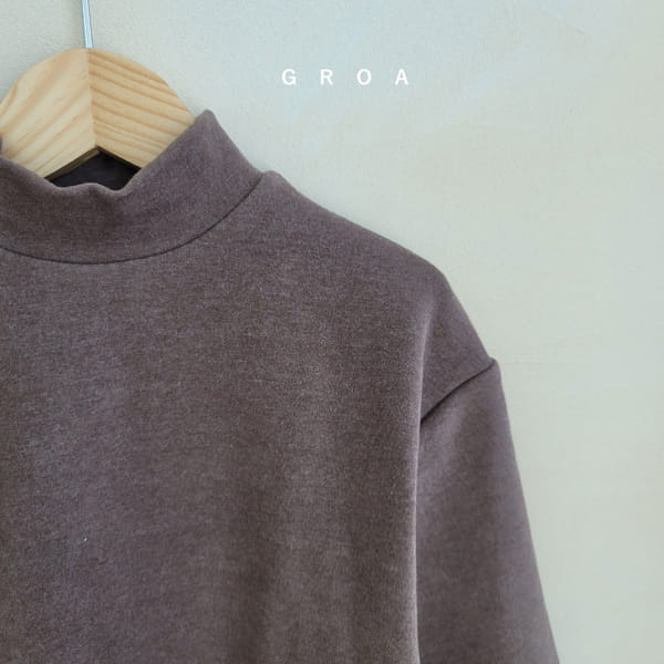 GROA - Korean Children Fashion - #Kfashion4kids - Smile Half Turtleneck Tee - 12