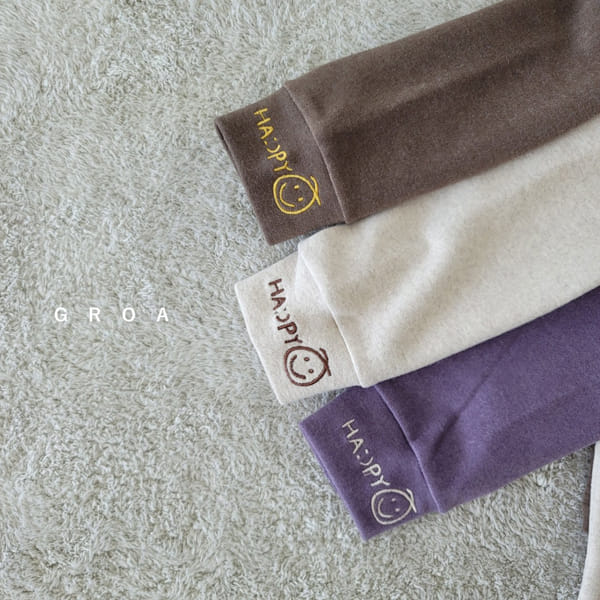 GROA - Korean Children Fashion - #Kfashion4kids - Smile Half Turtleneck Tee - 5