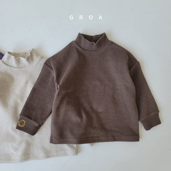 GROA - Korean Children Fashion - #Kfashion4kids - Smile Half Turtleneck Tee - 7