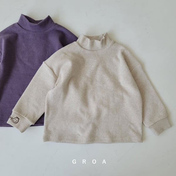 GROA - Korean Children Fashion - #Kfashion4kids - Smile Half Turtleneck Tee - 8