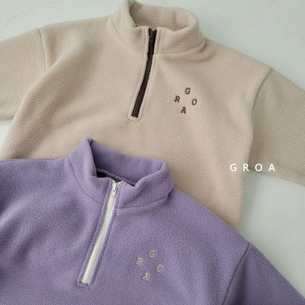 GROA - Korean Children Fashion - #Kfashion4kids - Roa Fleec Top Bottom Set - 8