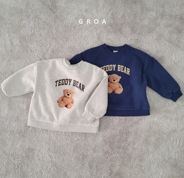 GROA - Korean Children Fashion - #Kfashion4kids - Teddy Bear Sweatshirt - 4