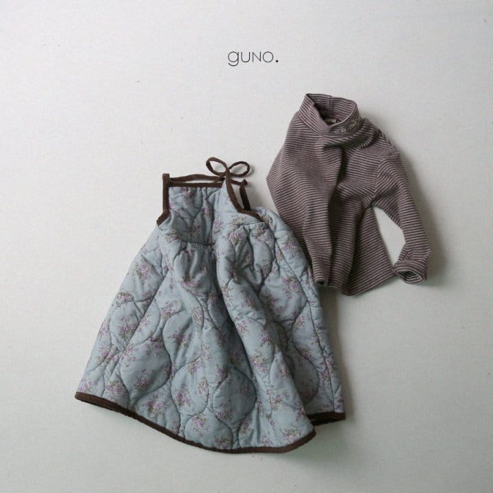 GUNO - Korean Children Fashion - #Kfashion4kids - Lovely String Padding One-piece
