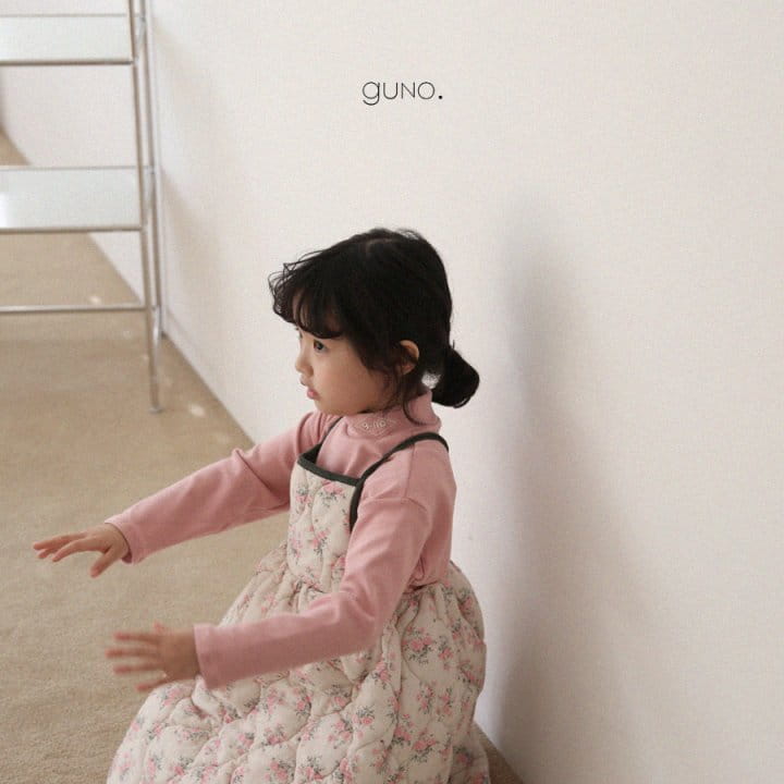 GUNO - Korean Children Fashion - #Kfashion4kids - Lovely String Padding One-piece - 4