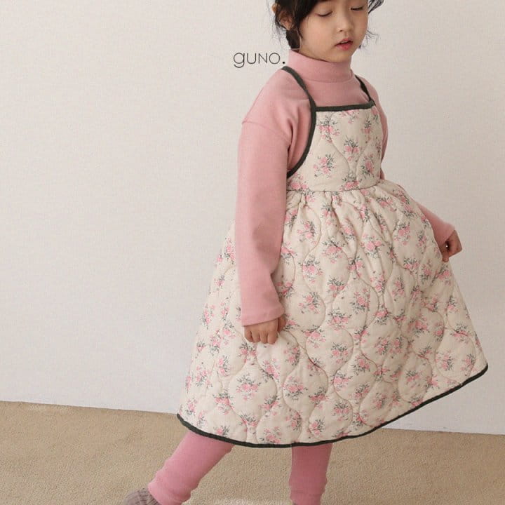 GUNO - Korean Children Fashion - #Kfashion4kids - Lovely String Padding One-piece - 5