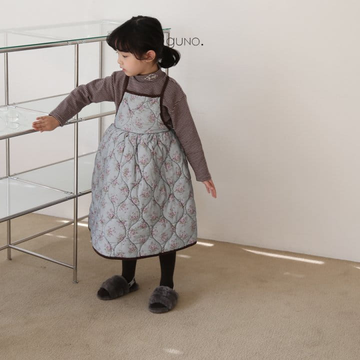 GUNO - Korean Children Fashion - #Kfashion4kids - Lovely String Padding One-piece - 8