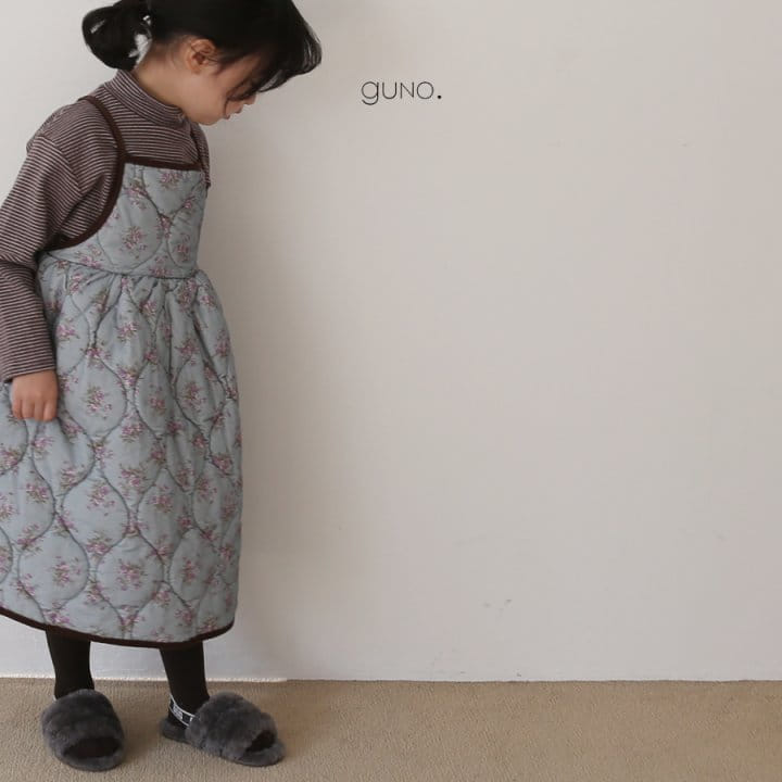 GUNO - Korean Children Fashion - #Kfashion4kids - Lovely String Padding One-piece - 9