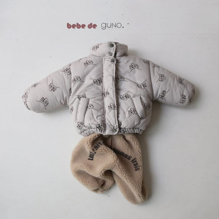 GUNO - Korean Children Fashion - #Kfashion4kids - Bebe Deous Padding Jumper