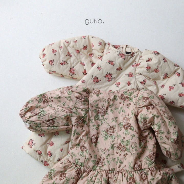 GUNO - Korean Children Fashion - #Kfashion4kids - Flower Padding One-piece - 11