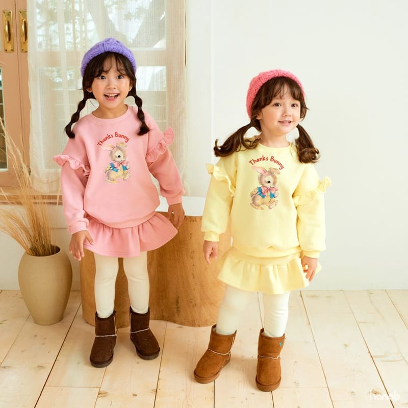 HANAB - Korean Children Fashion - #Kfashion4kids - Thanks Barnie Top Bottom Set