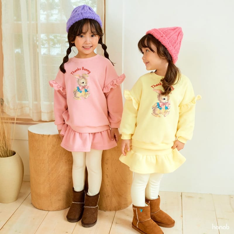 HANAB - Korean Children Fashion - #Kfashion4kids - Thanks Barnie Top Bottom Set - 5